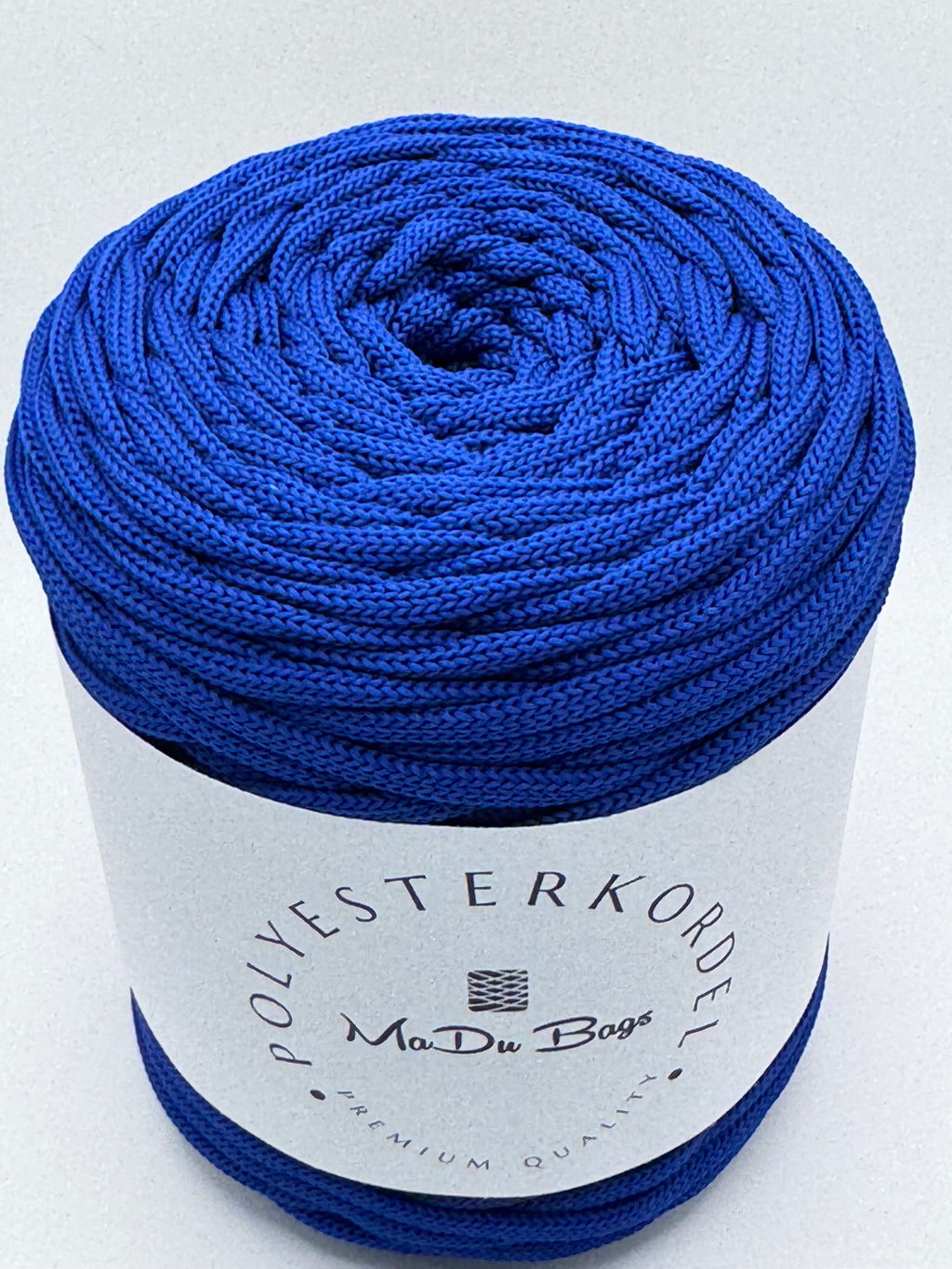 Polyesterkordel flach 5 mm · Azurblau · 100 m