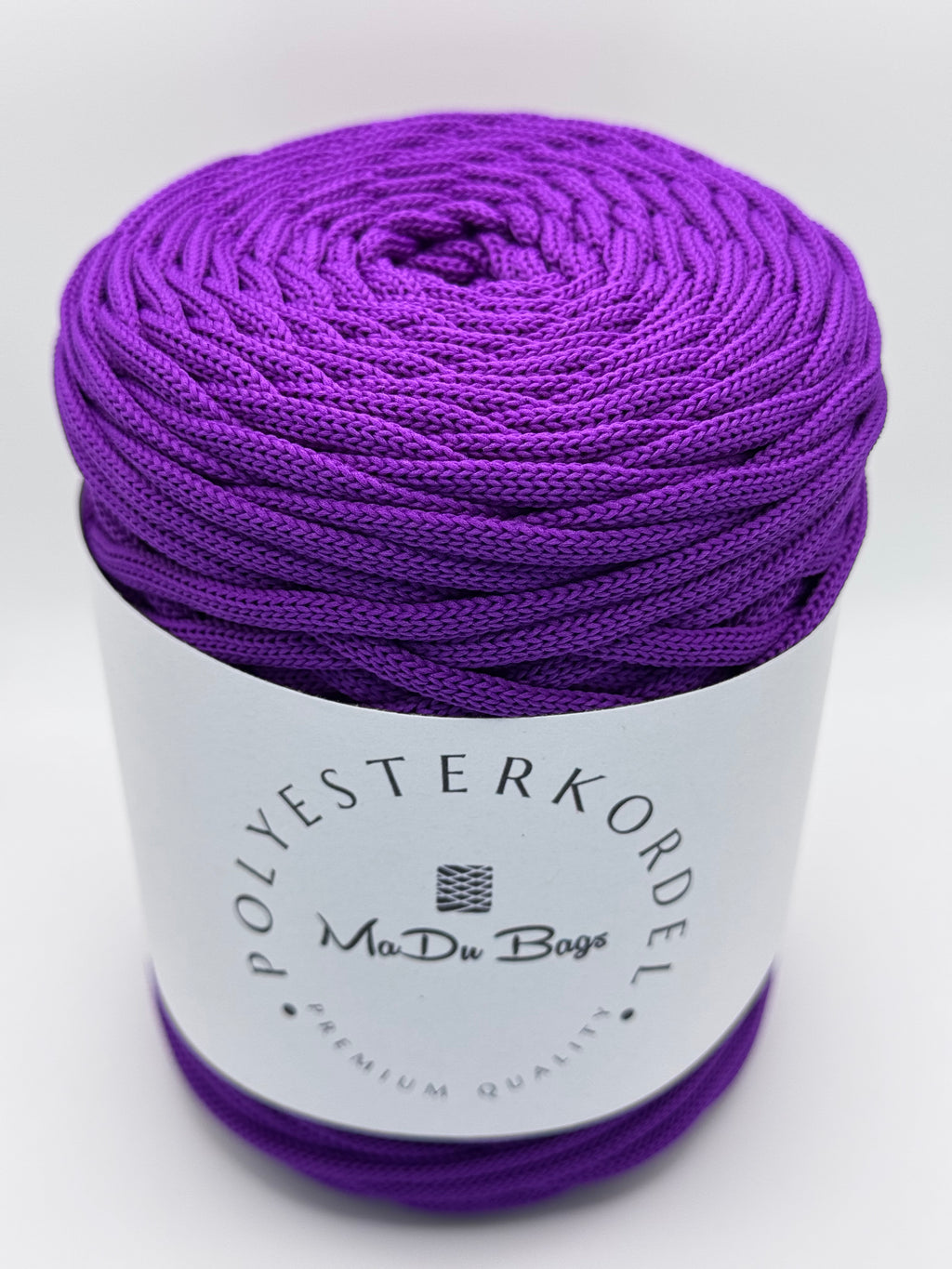 Polyesterkordel flach 5 mm · Ultraviolett · 100 m