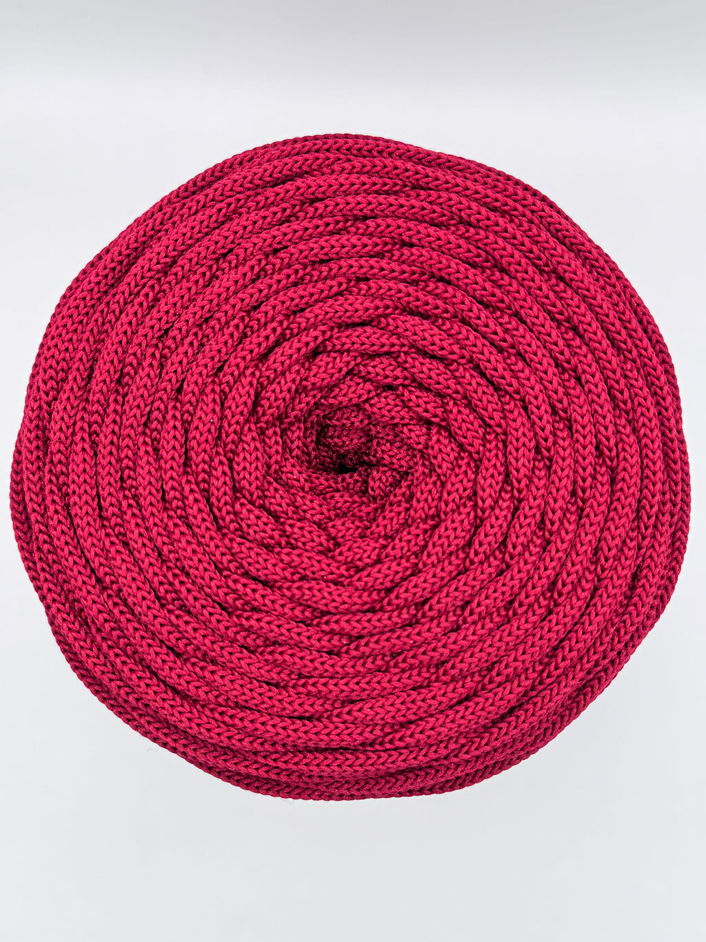 Polyesterkordel flach 5 mm · Weinrot · 100 m