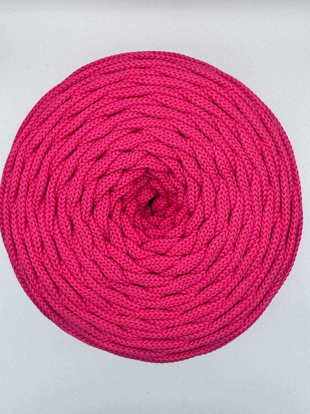 Polyesterkordel flach 5 mm · Fuchsia · 100 m