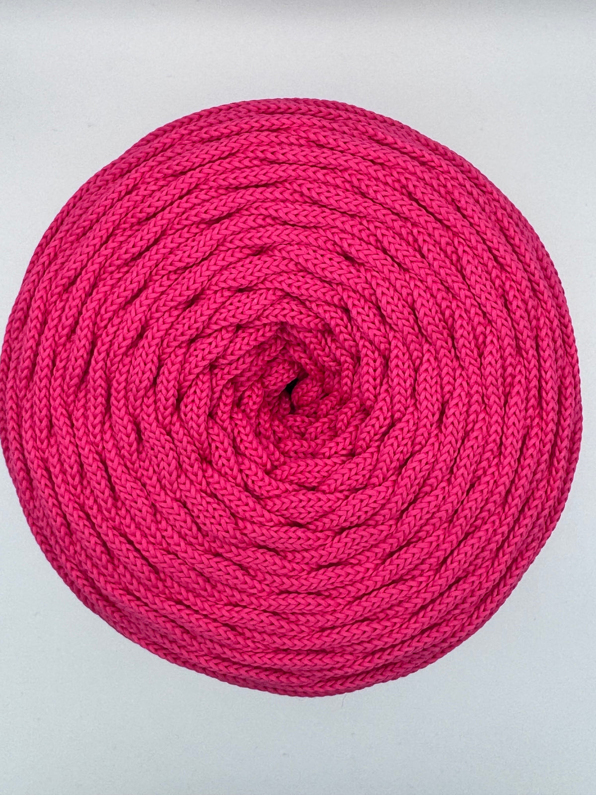 Polyesterkordel flach 5 mm · Fuchsia · 100 m