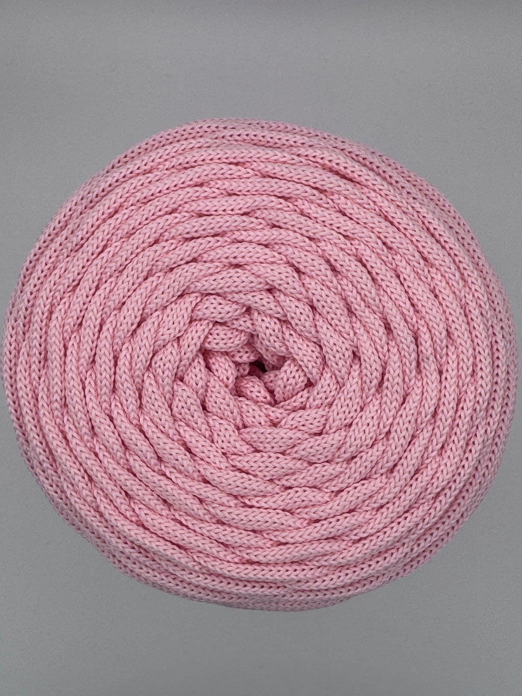 Polyesterkordel flach 5 mm · Puderrosa · 100 m