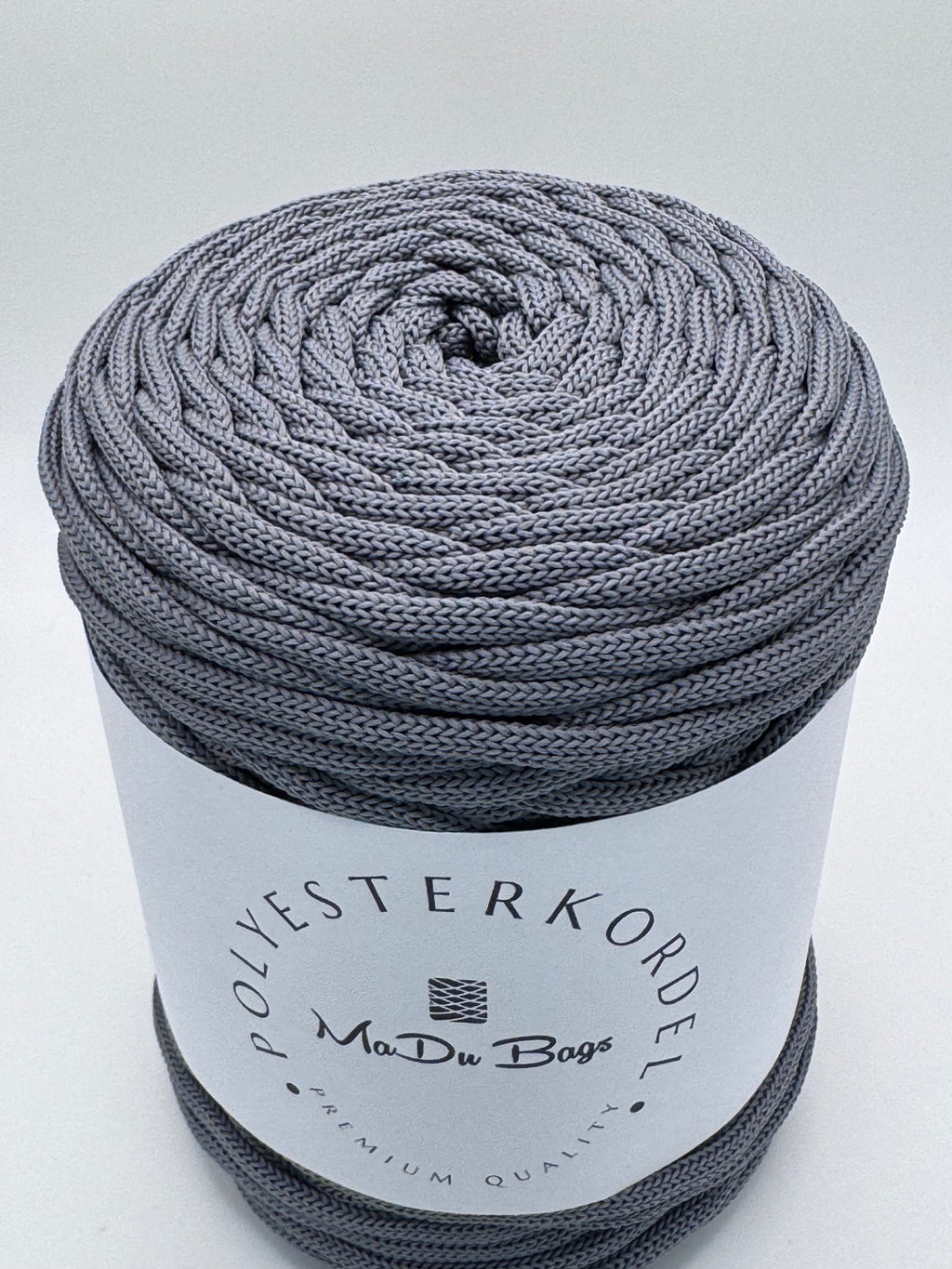 Polyesterkordel flach 5 mm · Graphit · 100 m