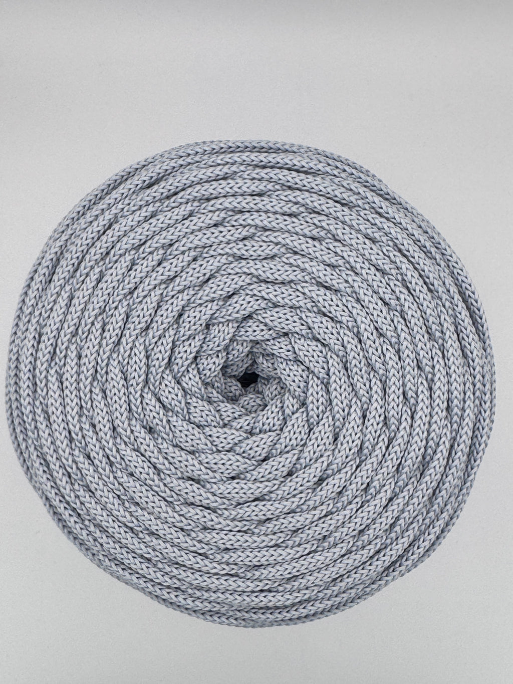 Polyesterkordel flach 5 mm · Steingrau · 100 m