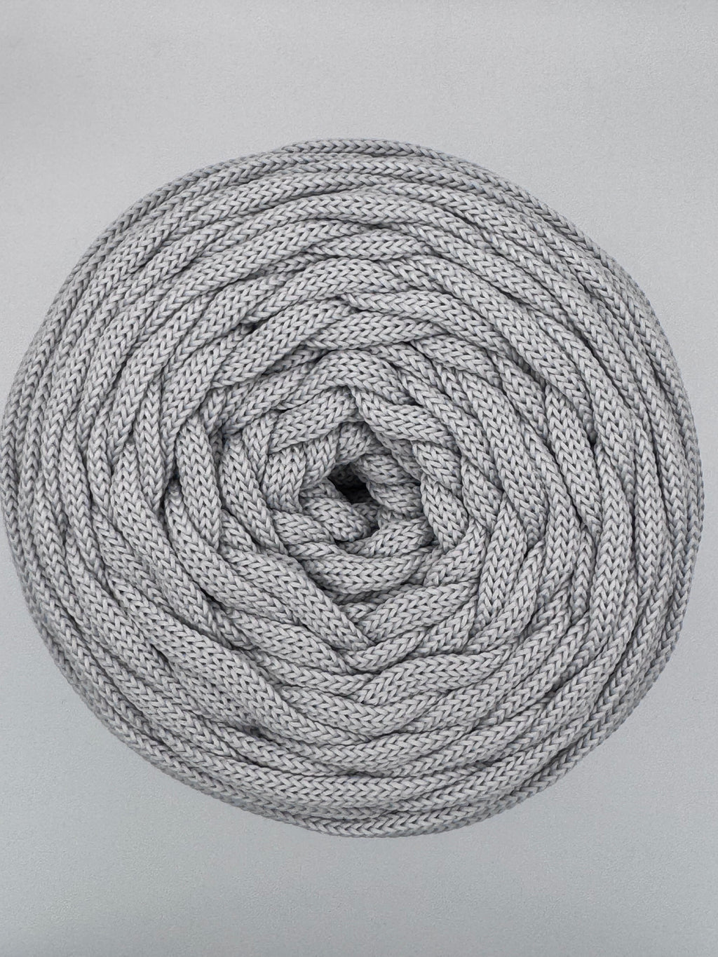 Polyesterkordel flach 5 mm · Silbergrau · 100 m