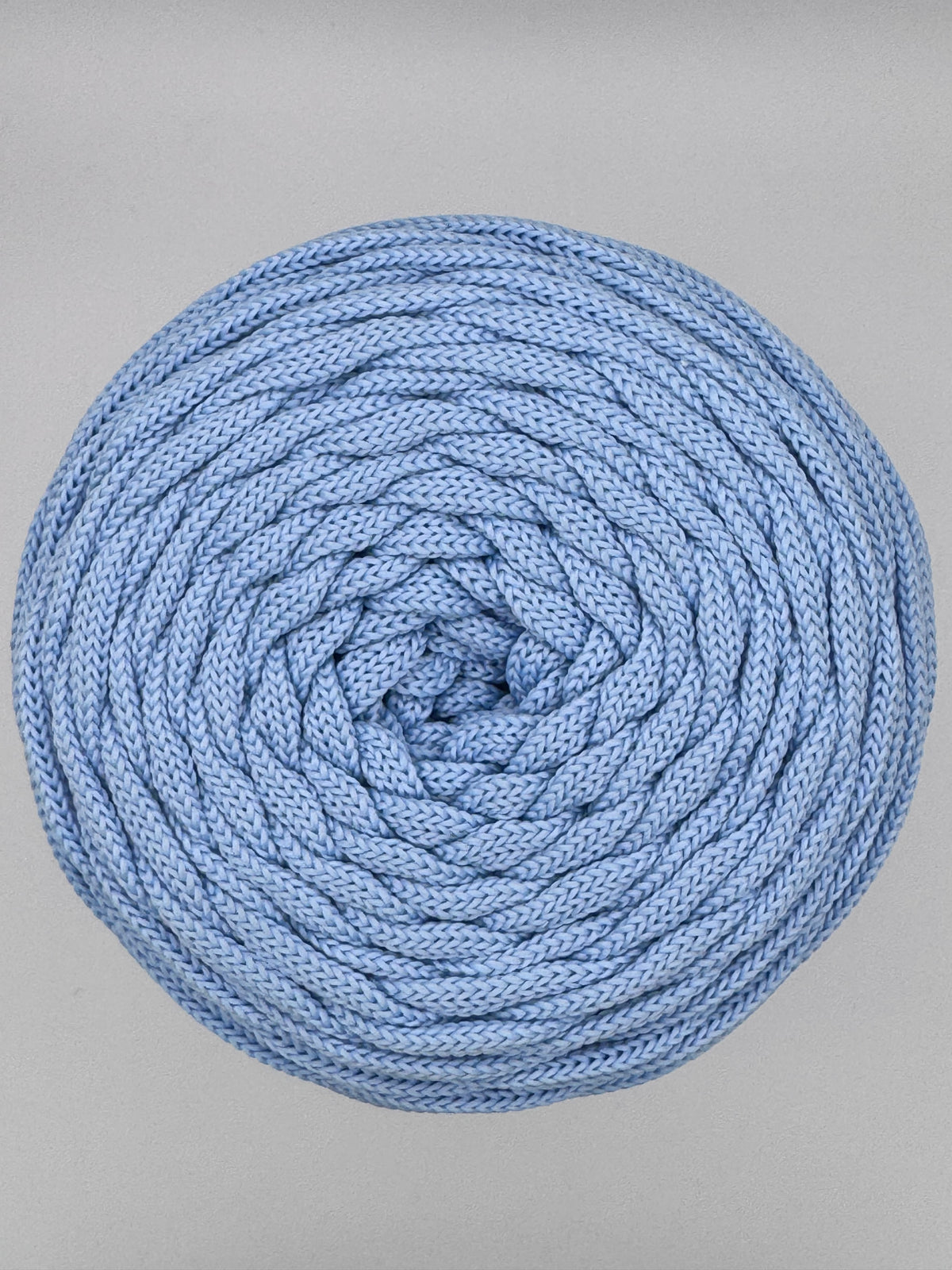 Polyesterkordel flach 5 mm · Himmelblau · 100 m