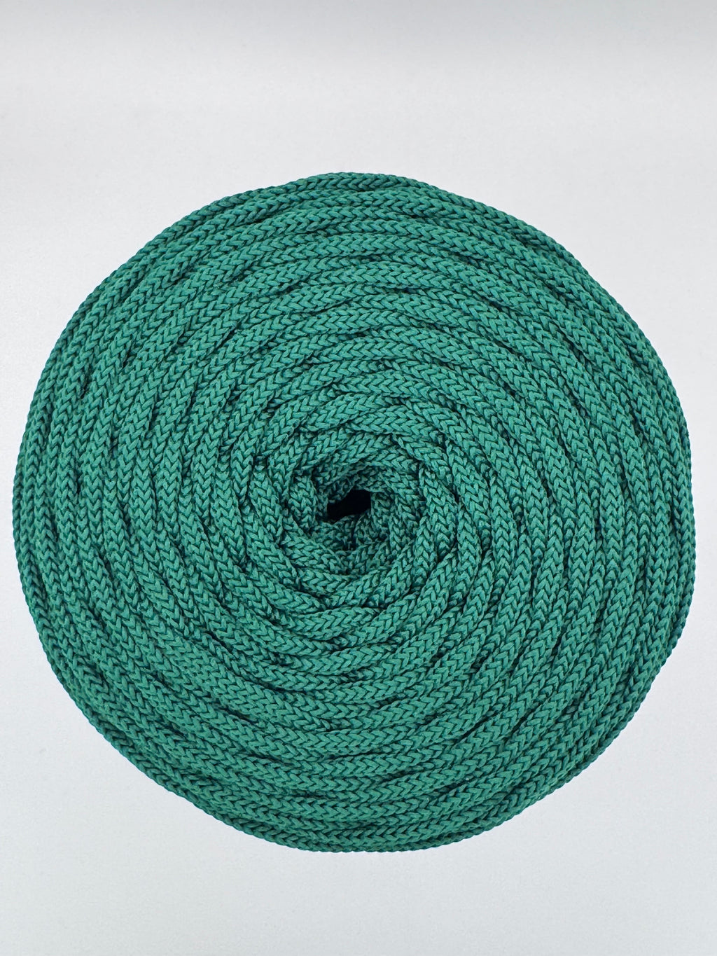 Polyesterkordel flach 5 mm · Waldgrün · 100 m