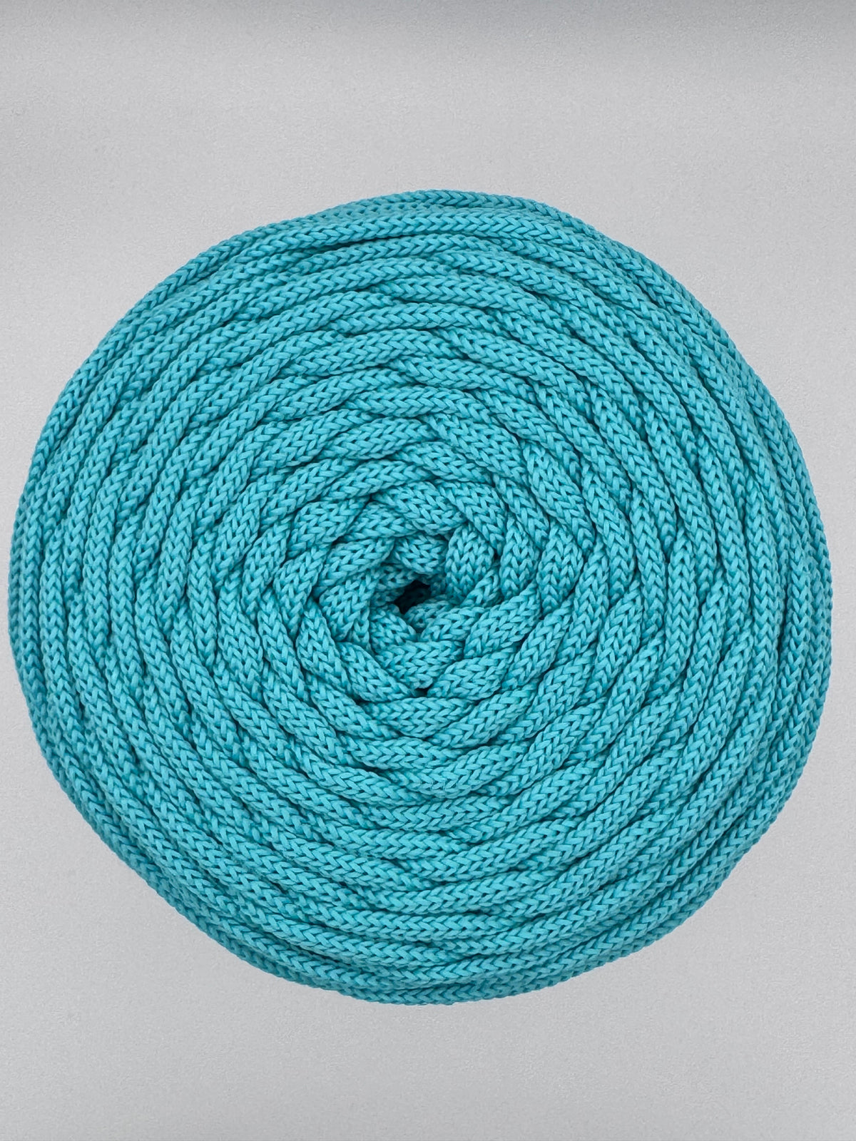 Flat Polyester Cord 5 mm – Turquoise – 100 m
