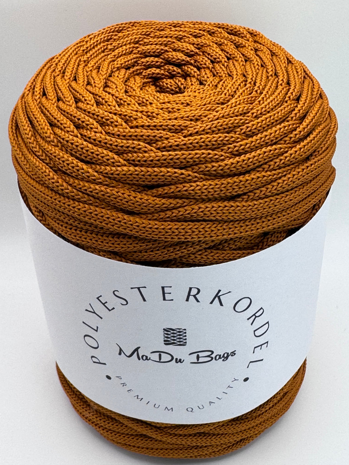 Polyester Cord flat 5 mm – Cinnamon – 100 m
