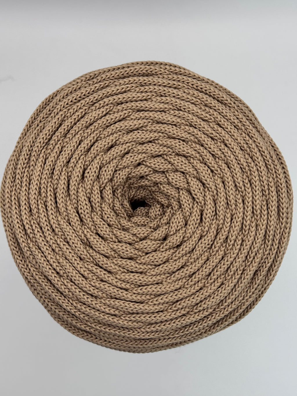Polyesterkordel flach 5 mm · Sand · 100 m