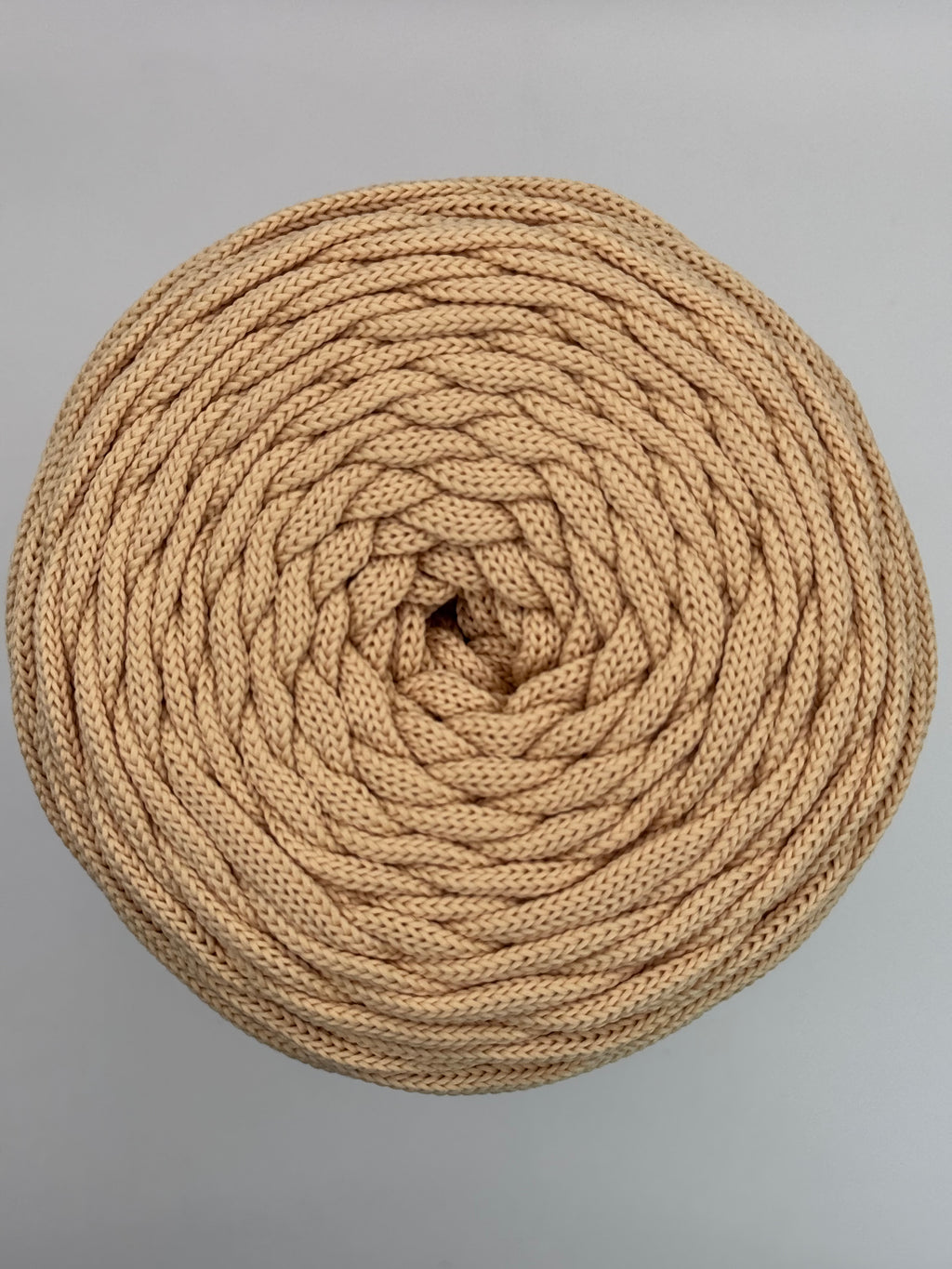 Polyesterkordel flach 5 mm · Champagner · 100 m