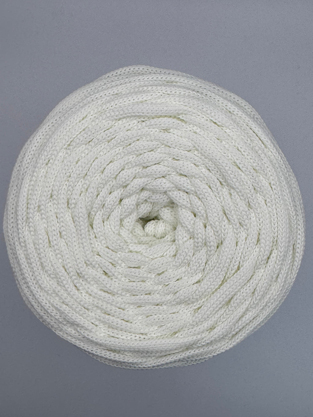 Polyesterkordel flach 5 mm · Creme · 100 m