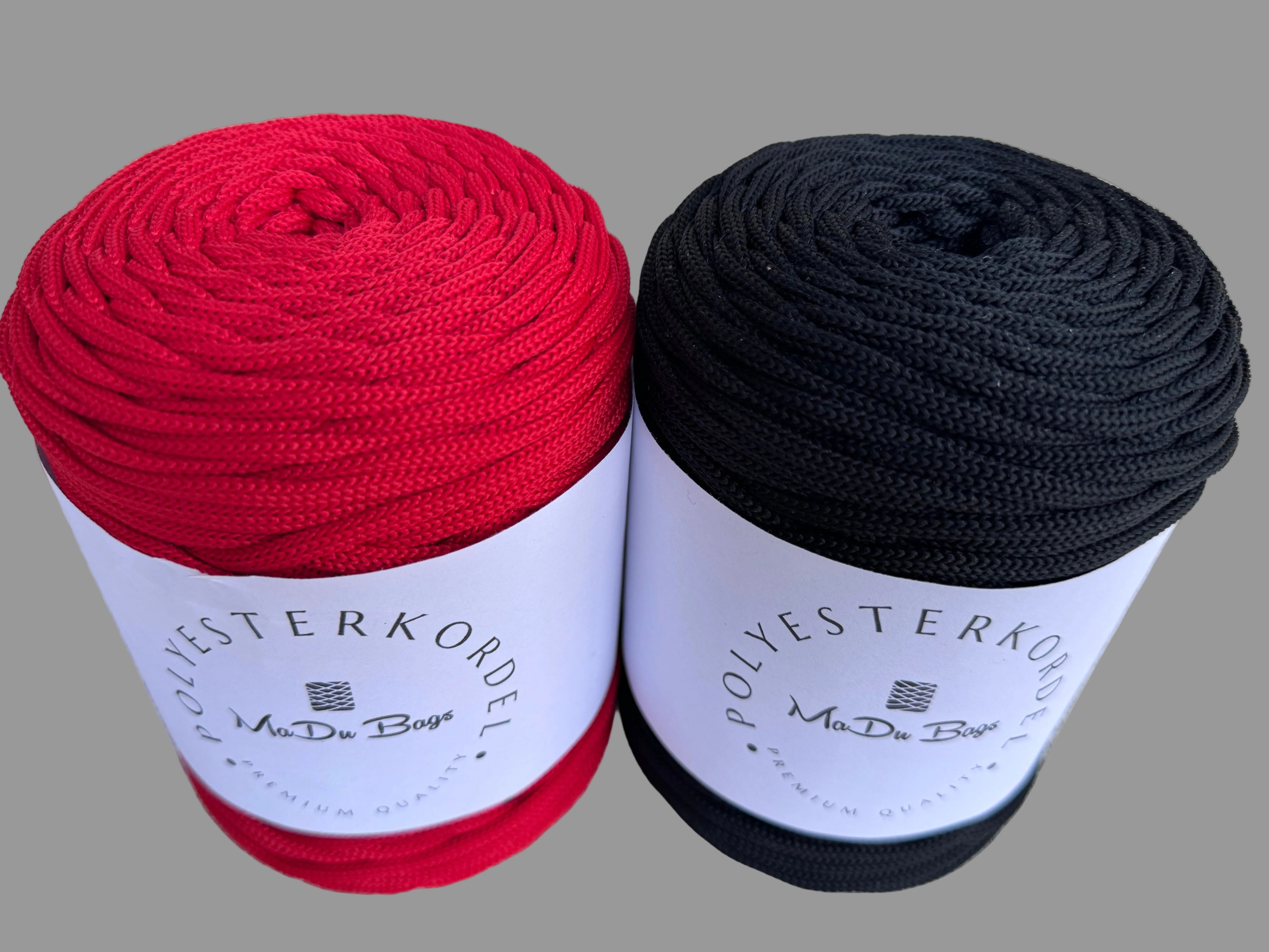Doppelpack – 2x Polyesterkordel 5mm nach Wahl